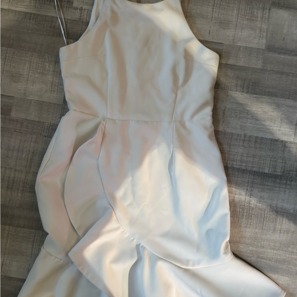 Xtraordinary Asymmetrical White Dress